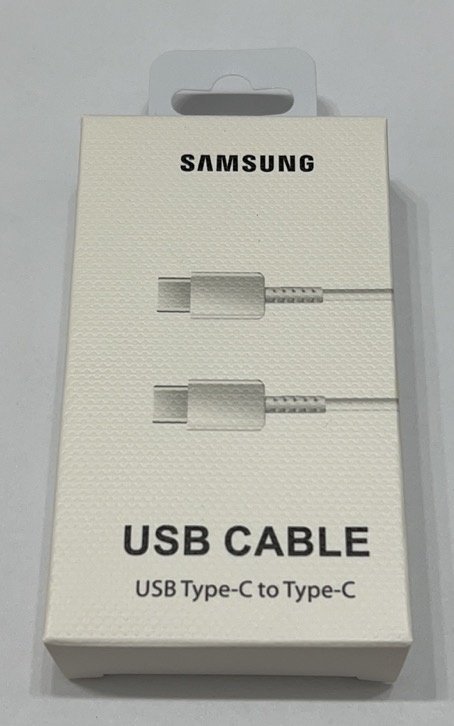USB-C Cable to Type-C 1m Samsung packing Бiлий