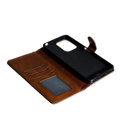 Flip Cover "Business" для Xiaomi Redmi 13C/Poco C65 Dark Brown