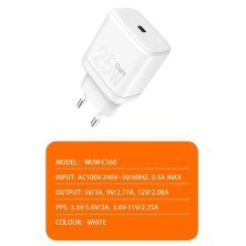 Мережевий зарядний пристрій WUW C160 GaN TYPE-C PD 25W