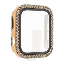 Накладка із захисним склом та стразами APPLE WATCH РОЖОВЕ ЗОЛОТО