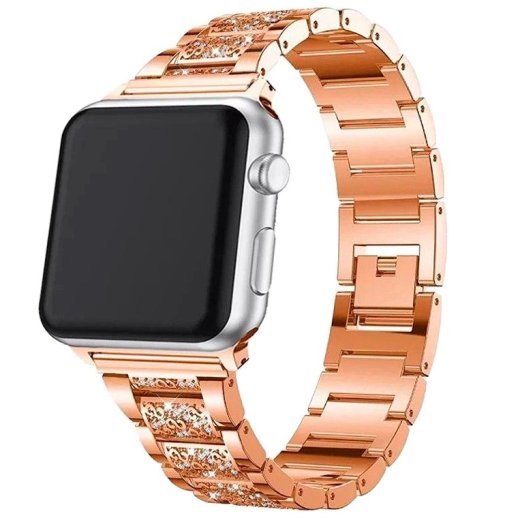Ремінець металевий 1-Bead Metal СТРАЗИ APPLE WATCH 42 | 44 | 45 MM №26