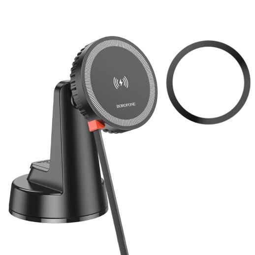 Автомобільний тримач BOROFONE BH208 бездротова швидка зарядка