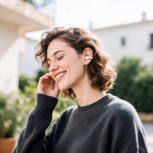 Бездротові навушники HOCO EA8 Warm Sound TWS, Bluetooth 5.4, білий