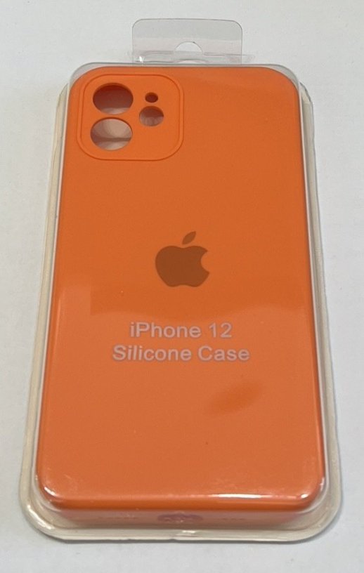 Чохол Silicone Case Copy Apple iPhone 12 Square Dark Grey, 12