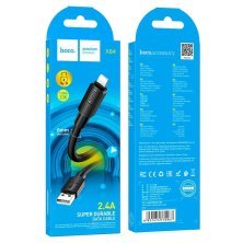 USB кабель HOCO X84 USB - Lightning 1 MЕТР ЧОРНИЙ