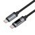 USB-C кабель Hoco U148 Lord Type-C  -  Type-C 240W з цифровим дисплеєм, чорний