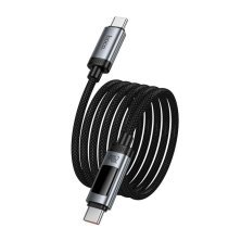 USB-C кабель Hoco U148 Lord Type-C  -  Type-C 240W з цифровим дисплеєм, чорний