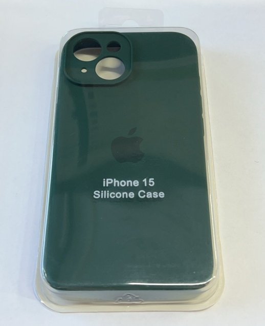 Чехол Silicone Case Copy Apple iPhone 15 Square Green, 08