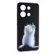 Накладка Fashion Mix для Xiaomi Redmi Note 13 (4G) White Cat