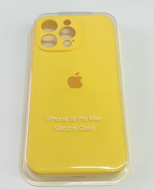Чехол Silicone Case Copy Apple iPhone 16 ProMax Square Yellow 4