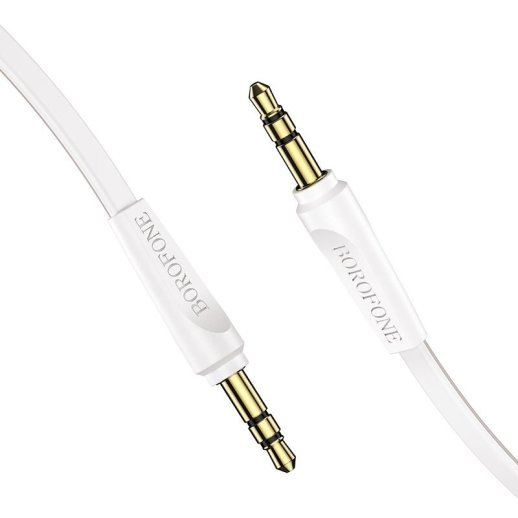 Кабель BOROFONE BL6 AUX jack 3.5 мм - jack 3.5 мм 1МЕТР БІЛИЙ