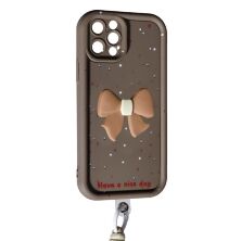 Накладка Lucky Bow Case для Apple iPhone 12 Pro Max Brown