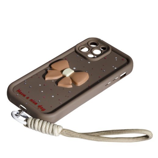 Накладка Lucky Bow Case для Apple iPhone 12 Pro Max Brown