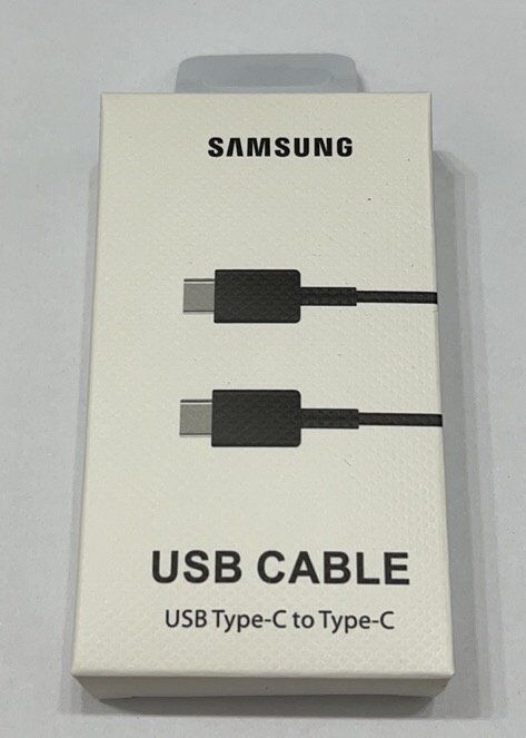 USB-C Cable to Type-C 1m Samsung packing Чорний