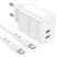 Мережевий зарядний пристрій BOROFONE BN9 Reacher 2*Type-C PD 35W + кабель TYPE-C - TYPE-C, білий