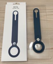 Airtag Leather Loop Blue