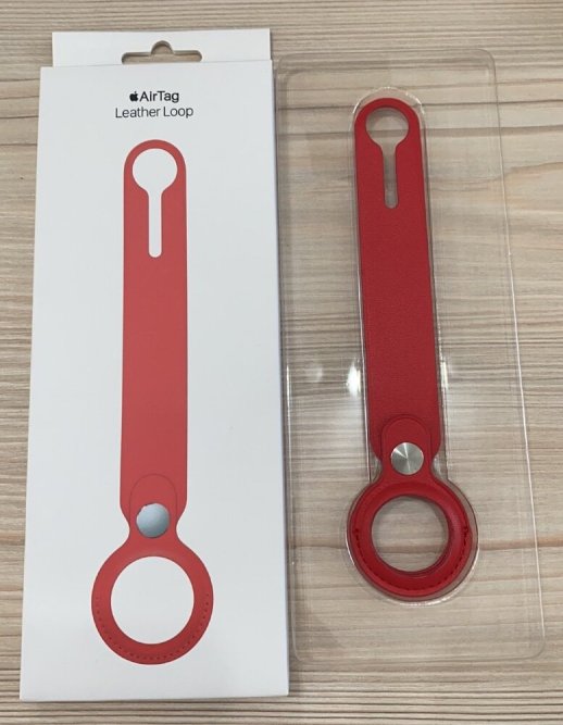 Airtag Leather Loop Blue