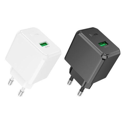 Мережевий зарядний пристрій HOCO NT5 USB QC 3.0, БІЛИЙ