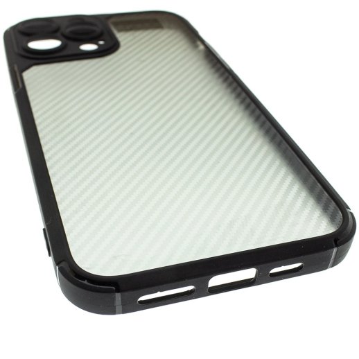 Силіконова протиударна карбонова накладка APPLE IPHONE 13 PRO MAX 6,7"