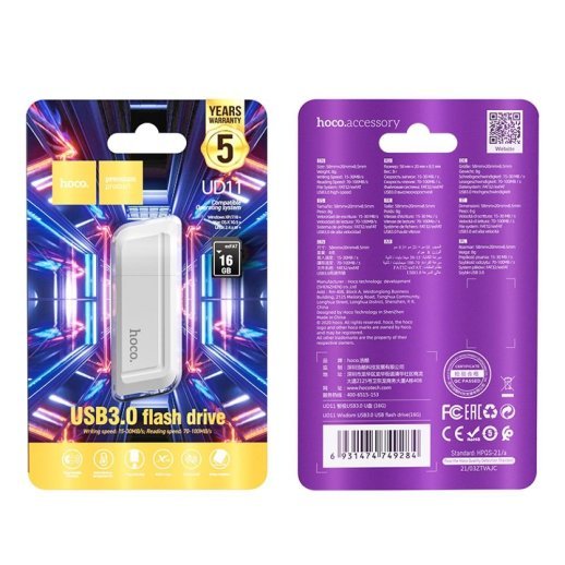 Флеш-память HOCO UD11 (USB3.0/16Gb) (белый)