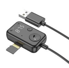 FM Модулятор BOROFONE BC49 1,20м Bluetooth / гучномовець