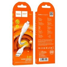 USB кабель HOCO X84 USB - micro USB  1 MЕТР БIЛИЙ