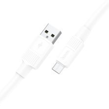 USB кабель HOCO X84 USB - micro USB  1 MЕТР БIЛИЙ