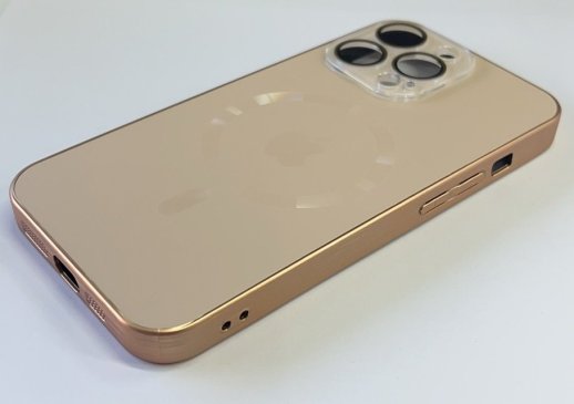 Чехол AG-ACRYLICS Magsafe for Apple Iphone 13 Pro Golden Titanium