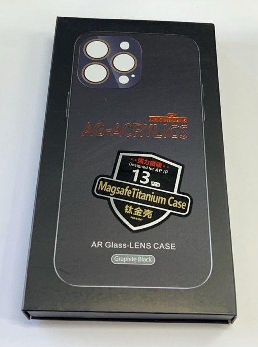 Чехол AG-ACRYLICS Magsafe for Apple Iphone 13 Pro Golden Titanium