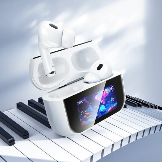 Беспроводные наушники HOCO EW79 Bright true wireless ANC touch screen, белый