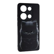 Накладка Fashion Mix для Xiaomi Redmi Note 13 Pro (4G) /Poco M6 Pro (4G) Black Cat