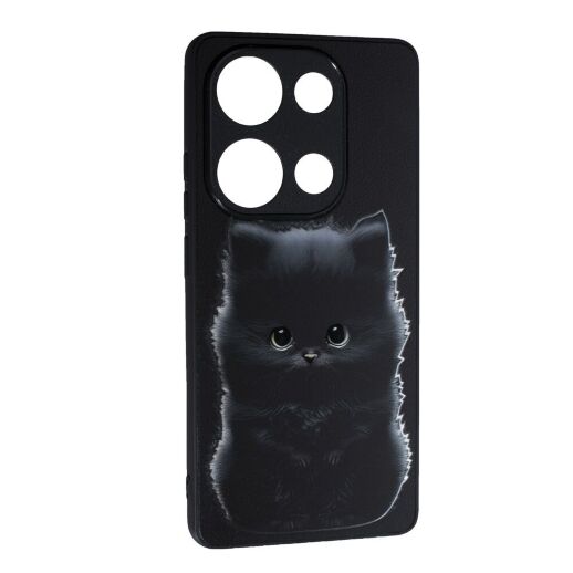 Накладка Fashion Mix для Xiaomi Redmi Note 13 Pro (4G) /Poco M6 Pro (4G) Black Cat