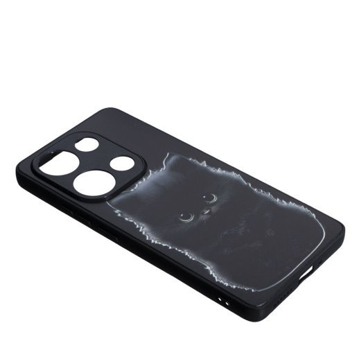 Накладка Fashion Mix для Xiaomi Redmi Note 13 Pro (4G) /Poco M6 Pro (4G) Black Cat