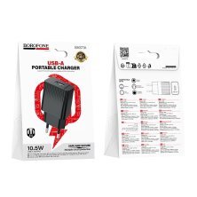Мережевий зарядний пристрій BOROFONE BAS71A USB 2,1A, чорний