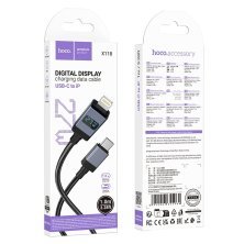 USB-C кабель HOCO X118 Type-C - Lightning, 1 метр, чорний