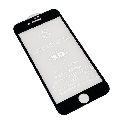 Захисне скло 5D для APPLE IPHONE 7 | 8 ЧОРНИЙ
