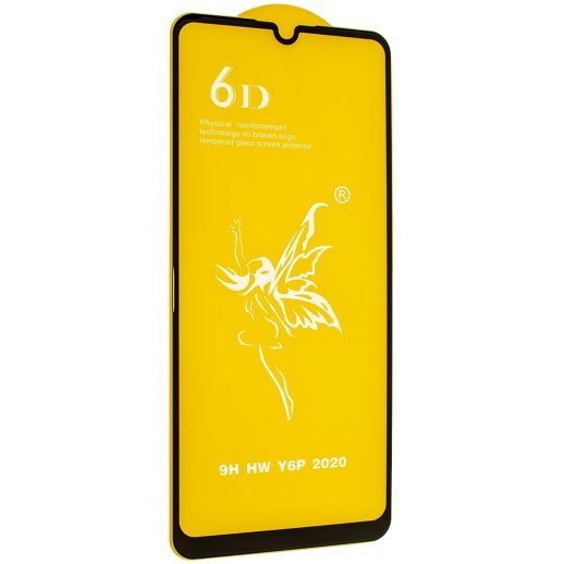 Захисне скло 6D PREMIUM HUAWEI Y6P ЧОРНИЙ