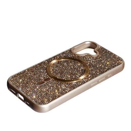 Накладка Diamond Magsafe для Apple iPhone 16 Gold