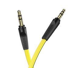 Кабель BOROFONE BL6 AUX jack 3.5 мм - jack 3.5 мм 1МЕТР ЖОВТИЙ