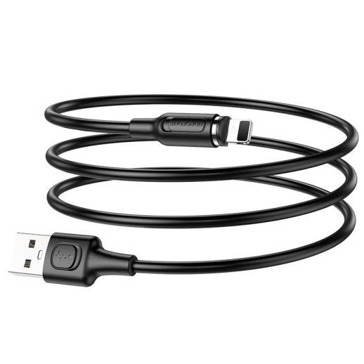 USB кабель BOROFONE BX41 магнітний 2.4A 1M USB - LIGHTNING, ЧОРНИЙ