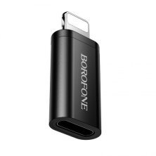 Перехідник BOROFONE BV26A Lightning штекер - Type-C гніздо, USB 2.0