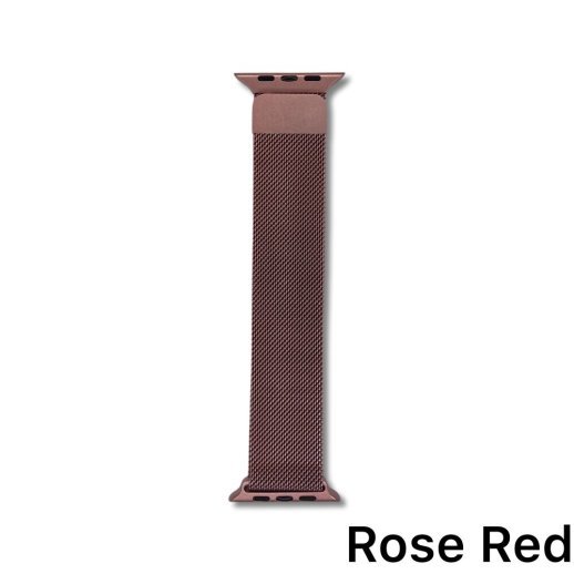 Ремінець для Apple Watch Milanese Loop 42/44mm Rose Red