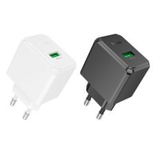 Мережевий зарядний пристрій HOCO NT5 USB QC 3.0, ЧОРНИЙ