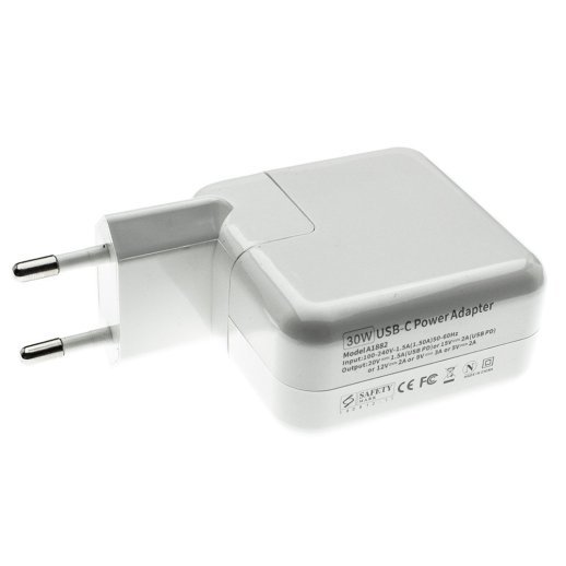 Блок живлення для MacBook APPLE AE30 Type-C PD 30W 20V 1.5A + кабель Type-C - Type-C, 2 метри