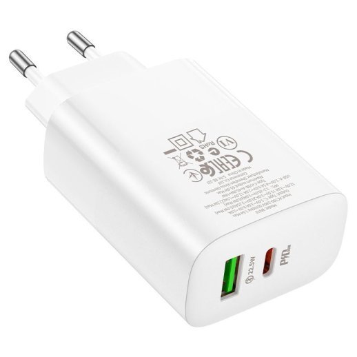 Мережевий зарядний пристрій BOROFONE BN10 Sunlight PD65W USB-C 1шт. USB-A 1 шт.