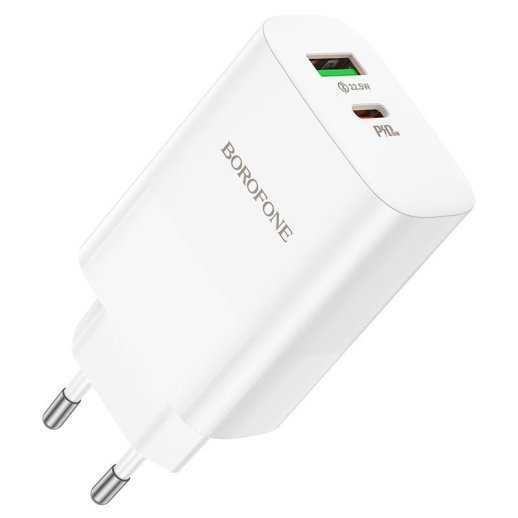 Мережевий зарядний пристрій BOROFONE BN10 Sunlight PD65W USB-C 1шт. USB-A 1 шт.