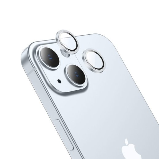 Скло для камери HOCO V13 APPLE iPhone 15 | iPhone 15 PLUS блакитний