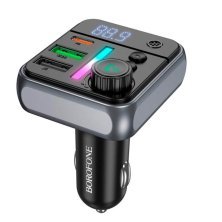 FM Модулятор BOROFONE BC50 38W TYPE-C PD 20W + USB QC3.0 18W Bluetooth / гучномовець