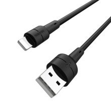 USB кабель BOROFONE BX30 USB - Lightning Silicone, 1 метр, чорний
