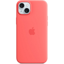 Silicone Case Original With MagSafe and Splash Apple iPhone 15 Plus Guava